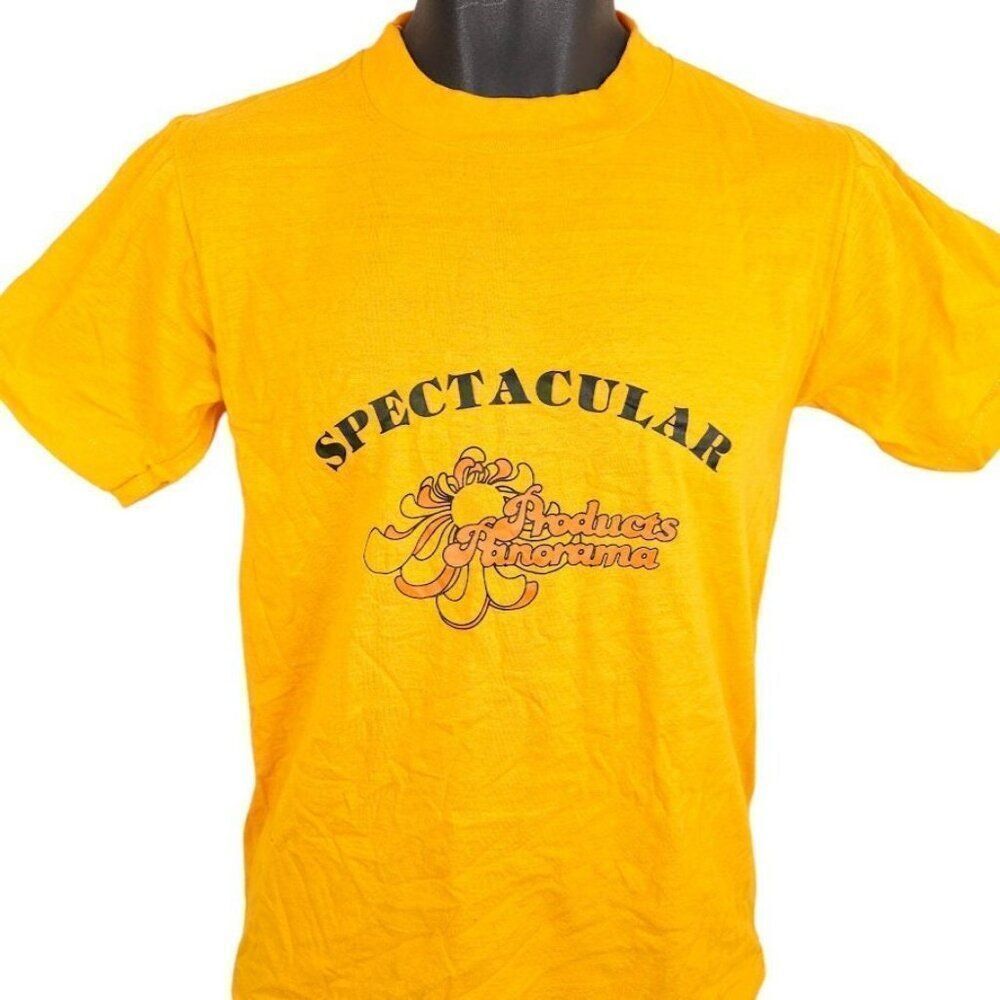 Vintage Sunshine T Shirt Mens Size Small Yellow 80s Spectacular Panorama Product